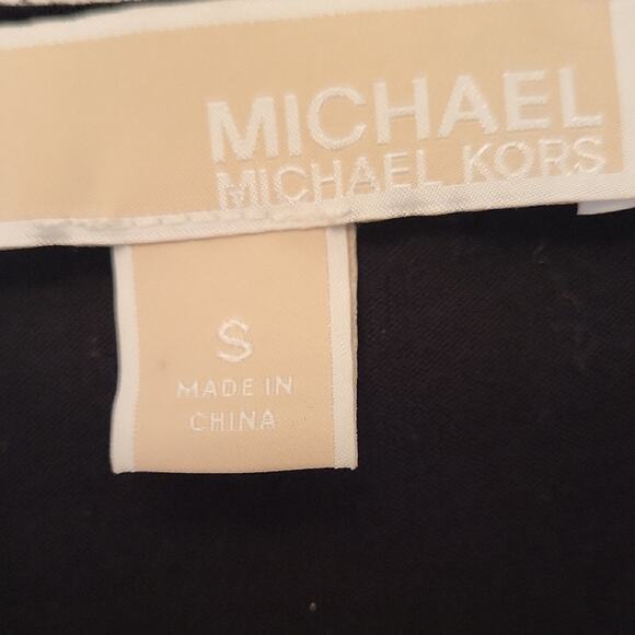 Michael Kors Black Blouse Size S 3/4 Sleeve Tunic - Picture 9 of 13